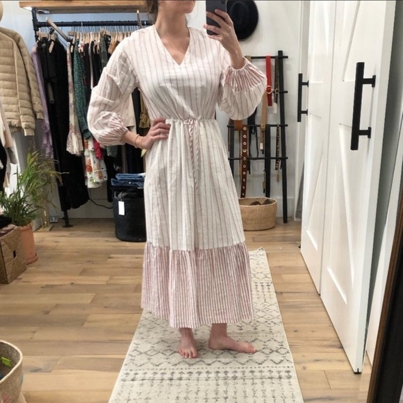 Warm Luca Striped Midi Dress - Picture 2 of 12